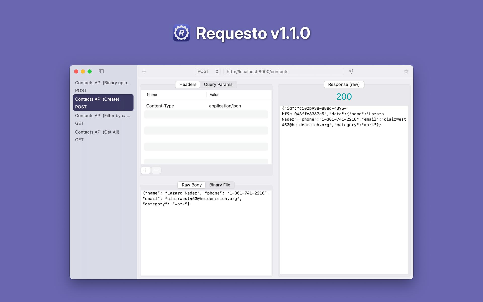 Requesto v1.1.0