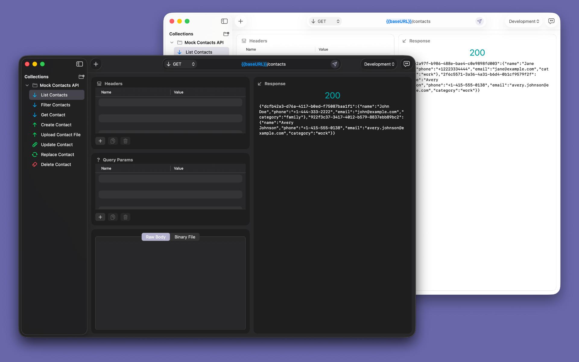 Requesto offers a clean API testing interface