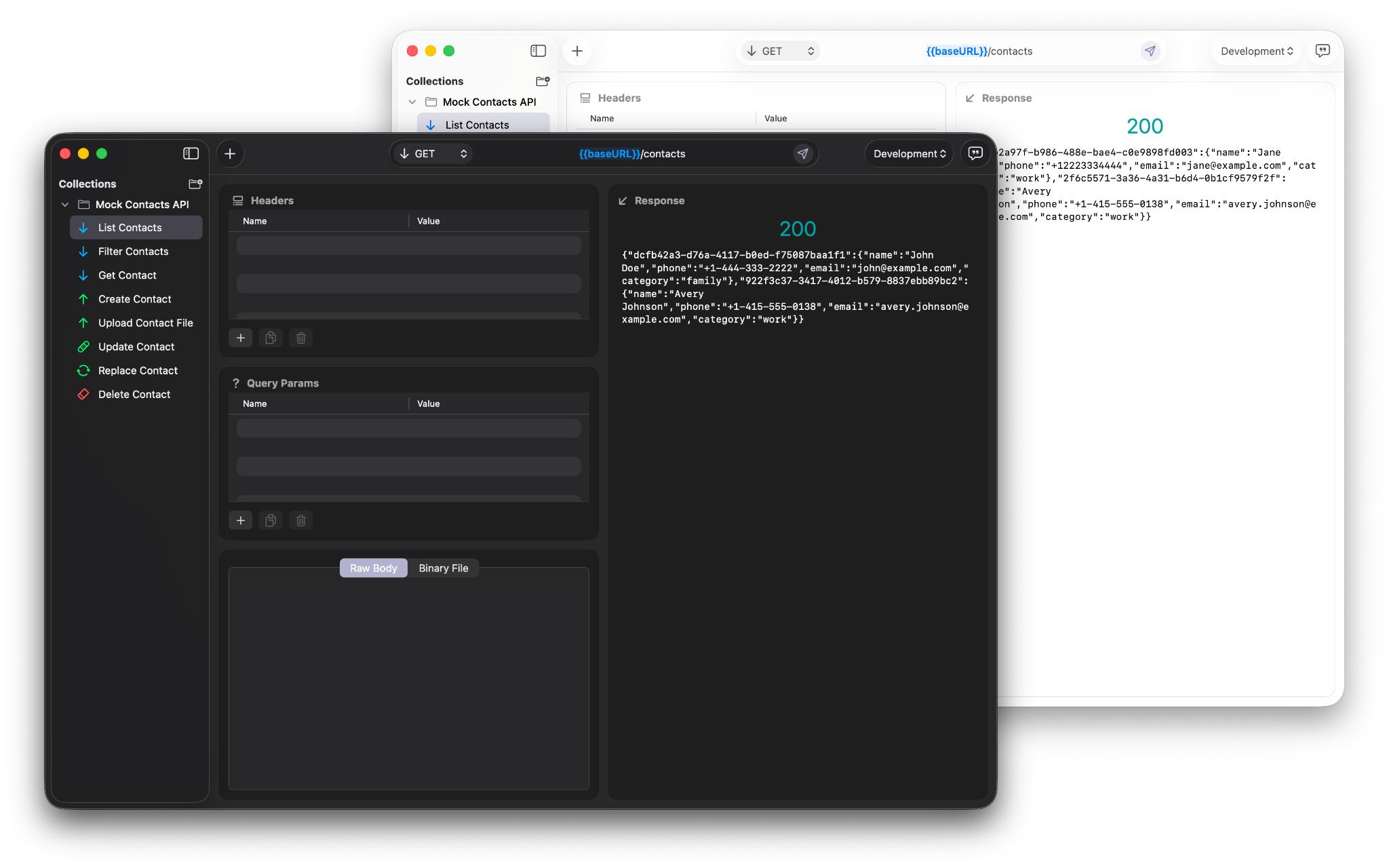 Requesto dark mode